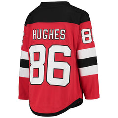 Jack Hughes New Jersey Devils Youth Home Player Replica Jersey - Red - NHL