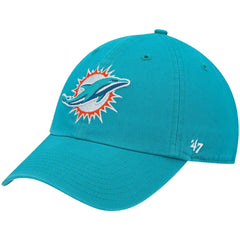 Miami Dolphins '47 Primary Clean Up Adjustable Hat Aqua | 47 brand