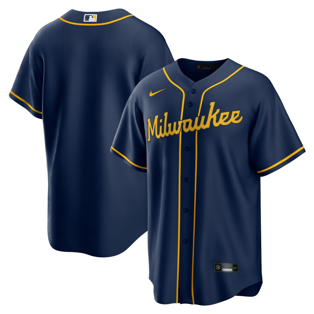 Milwaukee Brewers Nike Alternate Replica Team Jersey - MLB