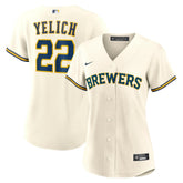 Christian Yelich Milwaukee Brewers Nike Women's Home Replica Player Jersey - MLB