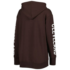 Cleveland Browns G-III 4Her by Carl Banks Women's Extra Point Pullover Hoodie Brown | NFL