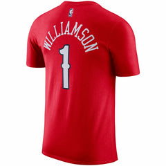 New Orleans Pelicans Jordan Brand 2020/21 Zion Williamson Statement Name & Number T-Shirt Red - NBA
