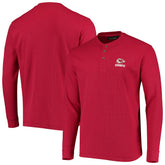 Kansas City Chiefs Dunbrooke Logo Maverick Thermal Henley Long Sleeve T-Shirt Red | NFL