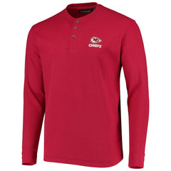 Kansas City Chiefs Dunbrooke Logo Maverick Thermal Henley Long Sleeve T-Shirt Red | NFL