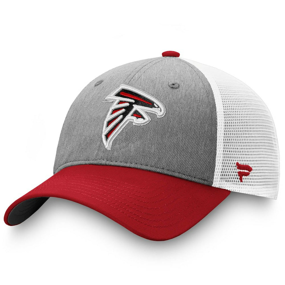 Atlanta Falcons Tri-Tone Trucker Snapback Hat Gray/Red | Fanatics