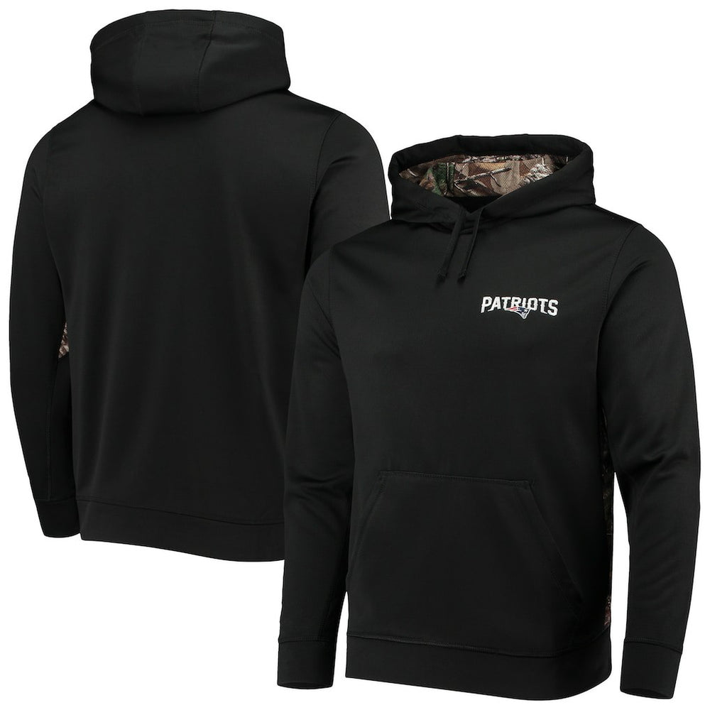 New England Patriots Dunbrooke Logo Ranger Pullover Hoodie Black/Realtree Camo | NFL