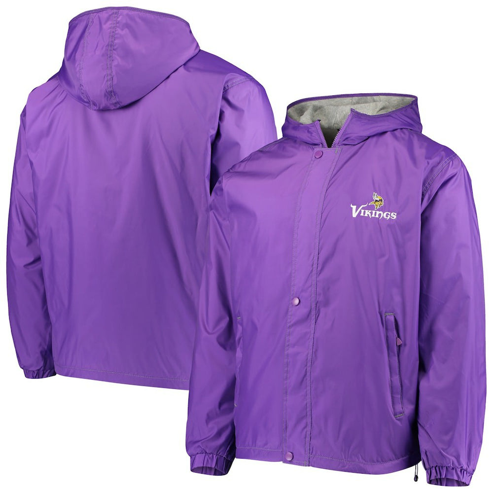 Minnesota Vikings Dunbrooke Logo Legacy Stadium Full-Zip Jacket- Purple | NFL