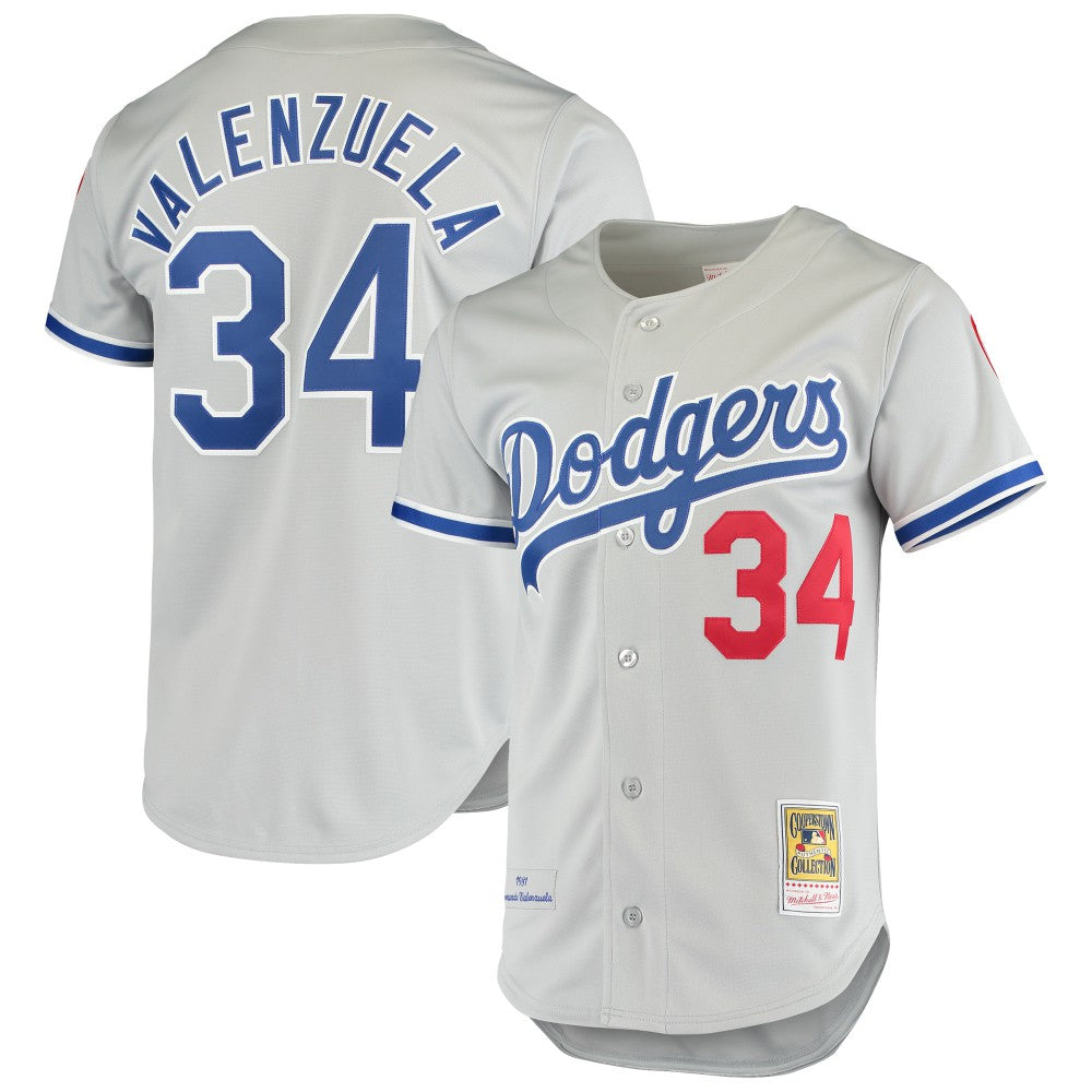 Fernando Valenzuela Los Angeles Dodgers Mitchell & Ness Road 1981 Cooperstown Collection Authentic Jersey - MLB