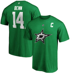 Jamie Benn Dallas Stars Fanatics Authentic Stack Player Name & Number T-Shirt - Kelly Green - NHL