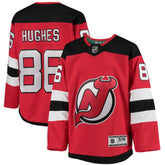 Jack Hughes New Jersey Devils Youth Home Premier Player Jersey - Red - NHL