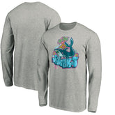 San Jose Sharks Graffiti Shark Long Sleeve T-Shirt - Heather Gray - NHL