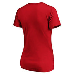 Philadelphia Phillies Fanatics Women's Core Official Logo V-Neck T-Shirt - MLB