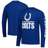 Indianapolis Colts Split Local Long Sleeve T-Shirt Royal | Nike for Sale