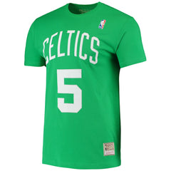 Kevin Garnett Boston Celtics Hardwood Classics Stitch Name & Number T-Shirt Kelly Green - NBA