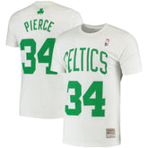 Paul Pierce Boston Celtics Hardwood Classics Stitch Name & Number T-Shirt White - NBA