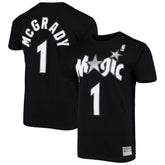 Tracy McGrady Orlando Magic Hardwood Classics Stitch Name & Number T-Shirt Black - NBA