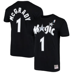 Tracy McGrady Orlando Magic Hardwood Classics Stitch Name & Number T-Shirt Black - NBA