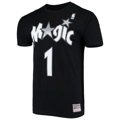 Tracy McGrady Orlando Magic Hardwood Classics Stitch Name & Number T-Shirt Black - NBA