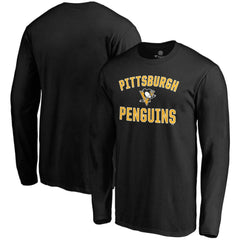 Pittsburgh Penguins Fanatics Team Victory Arch Long Sleeve T-Shirt - Black - NHL