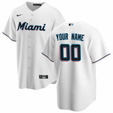 Miami Marlins Nike Home Replica Custom Jersey - MLB
