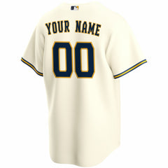 Milwaukee Brewers Nike Home Replica Custom Jersey - MLB