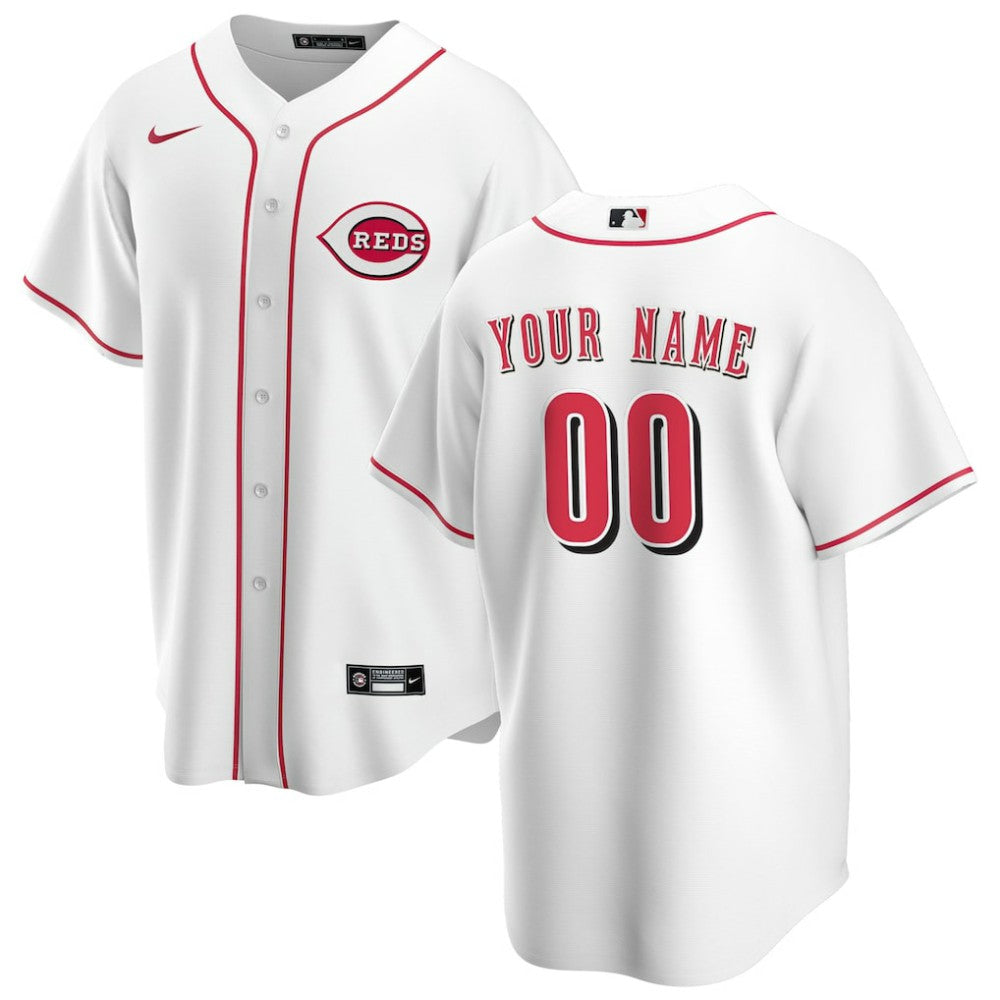 Cincinnati Reds Nike Home Replica Custom Jersey - MLB