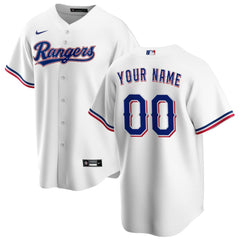 Texas Rangers Nike Home Replica Custom Jersey - MLB