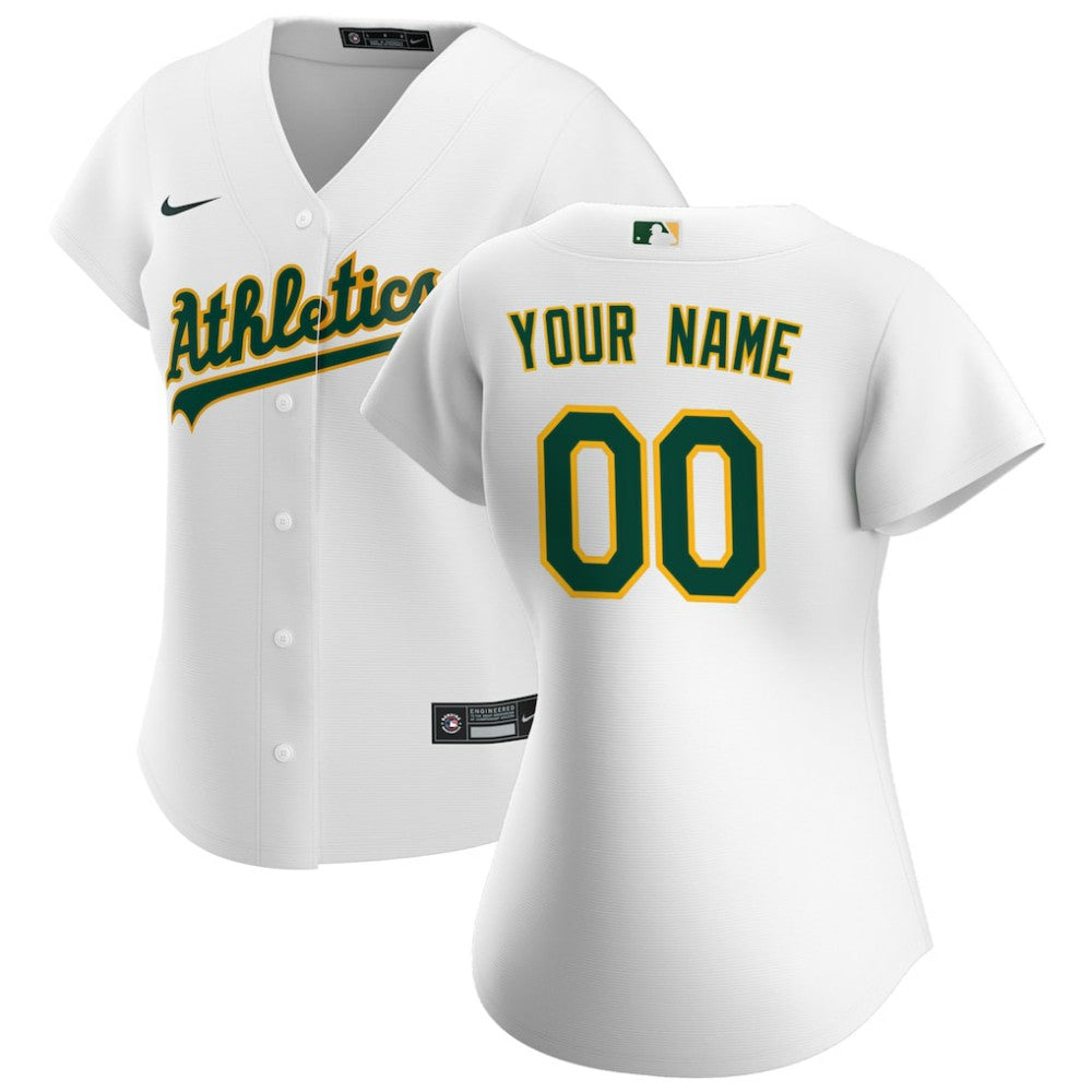 Athletics Nike Women's Home Replica Custom Jersey - MLB
