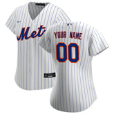 New York Mets Nike Women's Home Replica Custom Jersey - MLB