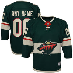 Minnesota Wild Youth Home Premier Custom Jersey - Green - NHL