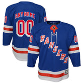 New York Rangers Youth Home Premier Custom Jersey - Blue - NHL