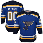 St. Louis Blues Youth Home Premier Custom Jersey - Blue - NHL