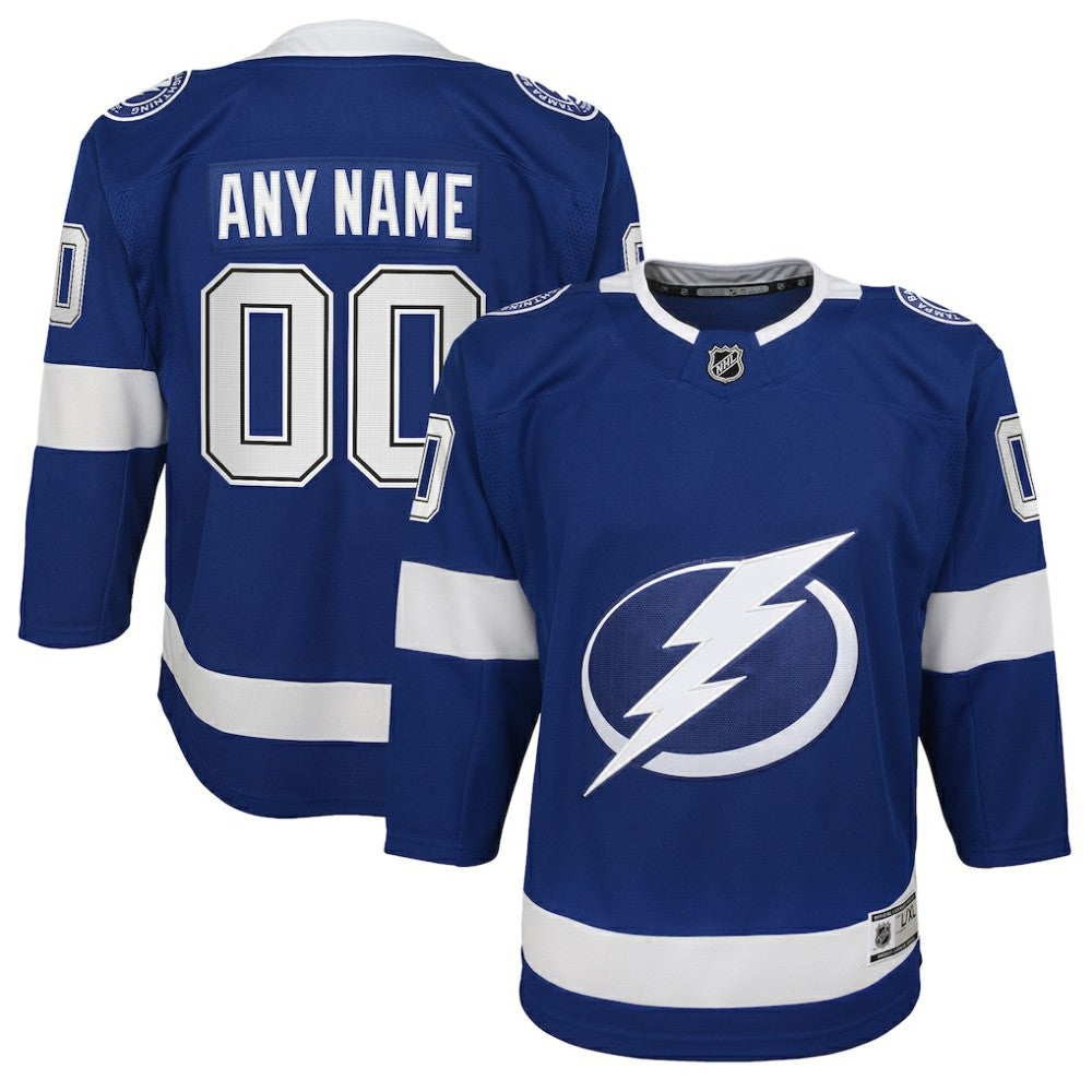 Tampa Bay Lightning Youth Home Custom Premier Jersey - Blue - NHL