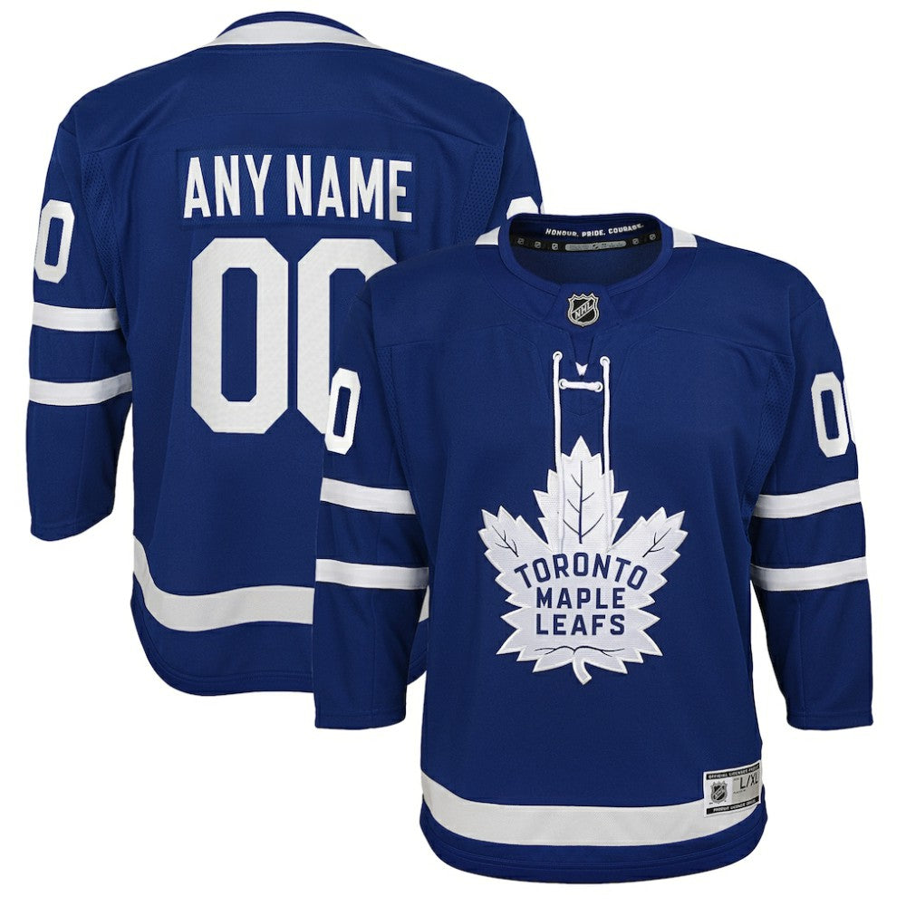 Toronto Maple Leafs Youth Home Premier Custom Jersey - Blue - NHL