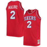 Moses Malone Philadelphia 76ers 1982/83 Big & Tall Hardwood Classics Swingman Jersey Red - NBA