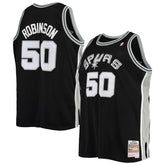 David Robinson San Antonio Spurs 1998/99 Big & Tall Hardwood Classics Swingman Jersey Black - NBA
