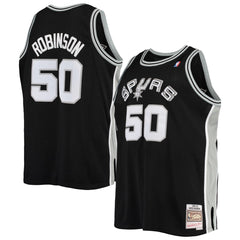 David Robinson San Antonio Spurs 1998/99 Big & Tall Hardwood Classics Swingman Jersey Black - NBA