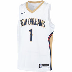 Zion Williamson New Orleans Pelicans Youth Swingman Player Jersey Association Edition White - NBA