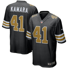 Alvin Kamara New Orleans Saints Alternate Game Jersey Black | Nike for Sale