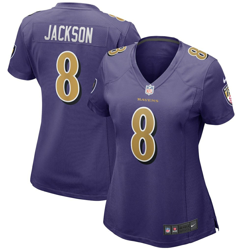 Lamar Jackson Baltimore Ravens Women's Alternate Game Player Jersey Purple | Nike for Sale