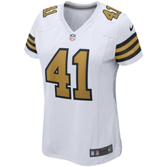 Alvin Kamara New Orleans Saints Women's Alternate Game Player Jersey White | Nike for Sale