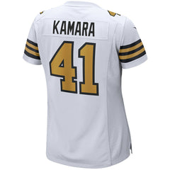 Alvin Kamara New Orleans Saints Women's Alternate Game Player Jersey White | Nike for Sale