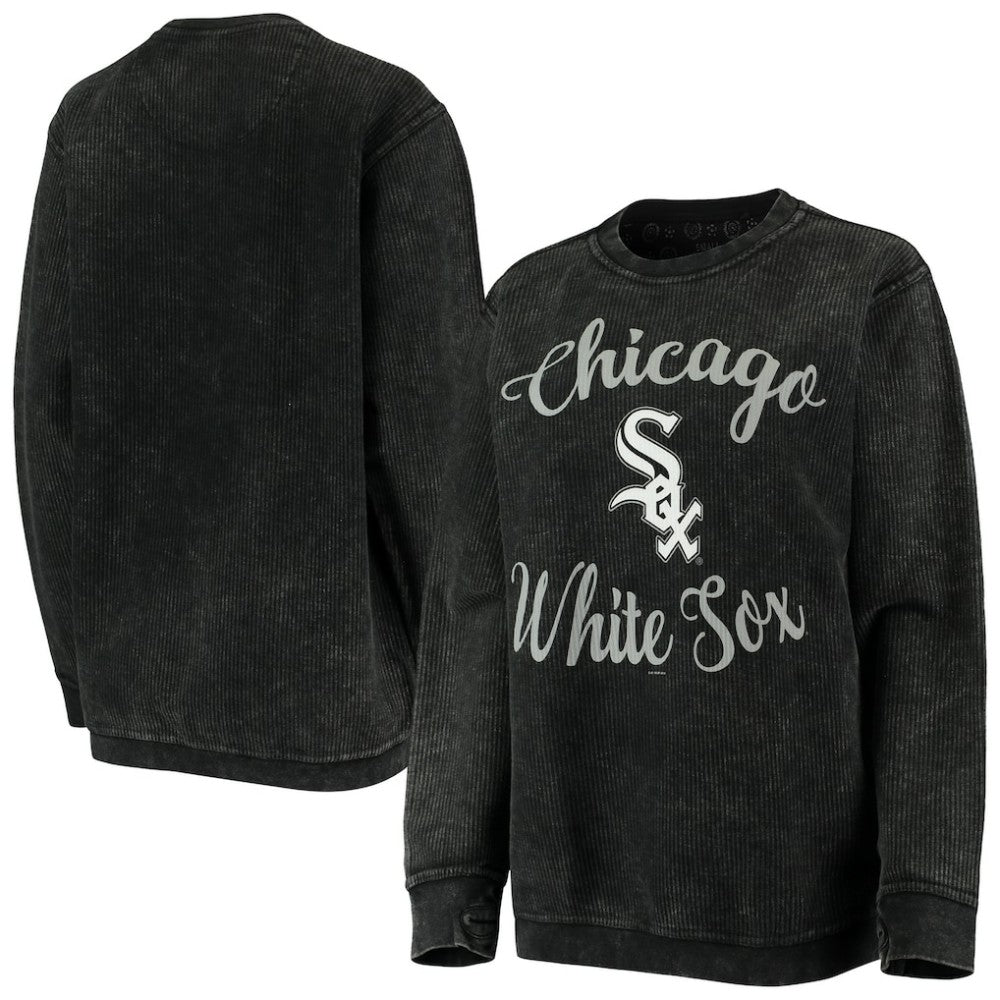 Chicago White Sox G-III 4Her by Carl Banks Women's Script Comfy Cord Pullover Sweatshirt - MLB