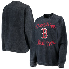 Boston Red Sox G-III 4Her by Carl Banks Women's Script Comfy Cord Pullover Sweatshirt - MLB