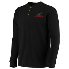 Arizona Cardinals Dunbrooke Logo Maverick Thermal Henley Long Sleeve T-Shirt Black | NFL