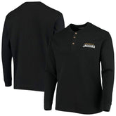 Jacksonville Jaguars Dunbrooke Logo Maverick Thermal Henley Long Sleeve T-Shirt Black | NFL