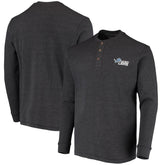 Detroit Lions Dunbrooke Logo Maverick Thermal Henley Long Sleeve T-Shirt Charcoal | NFL