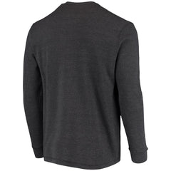 Detroit Lions Dunbrooke Logo Maverick Thermal Henley Long Sleeve T-Shirt Charcoal | NFL
