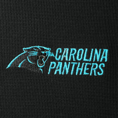 Carolina Panthers Dunbrooke Logo Maverick Thermal Henley Long Sleeve T-Shirt Black | NFL