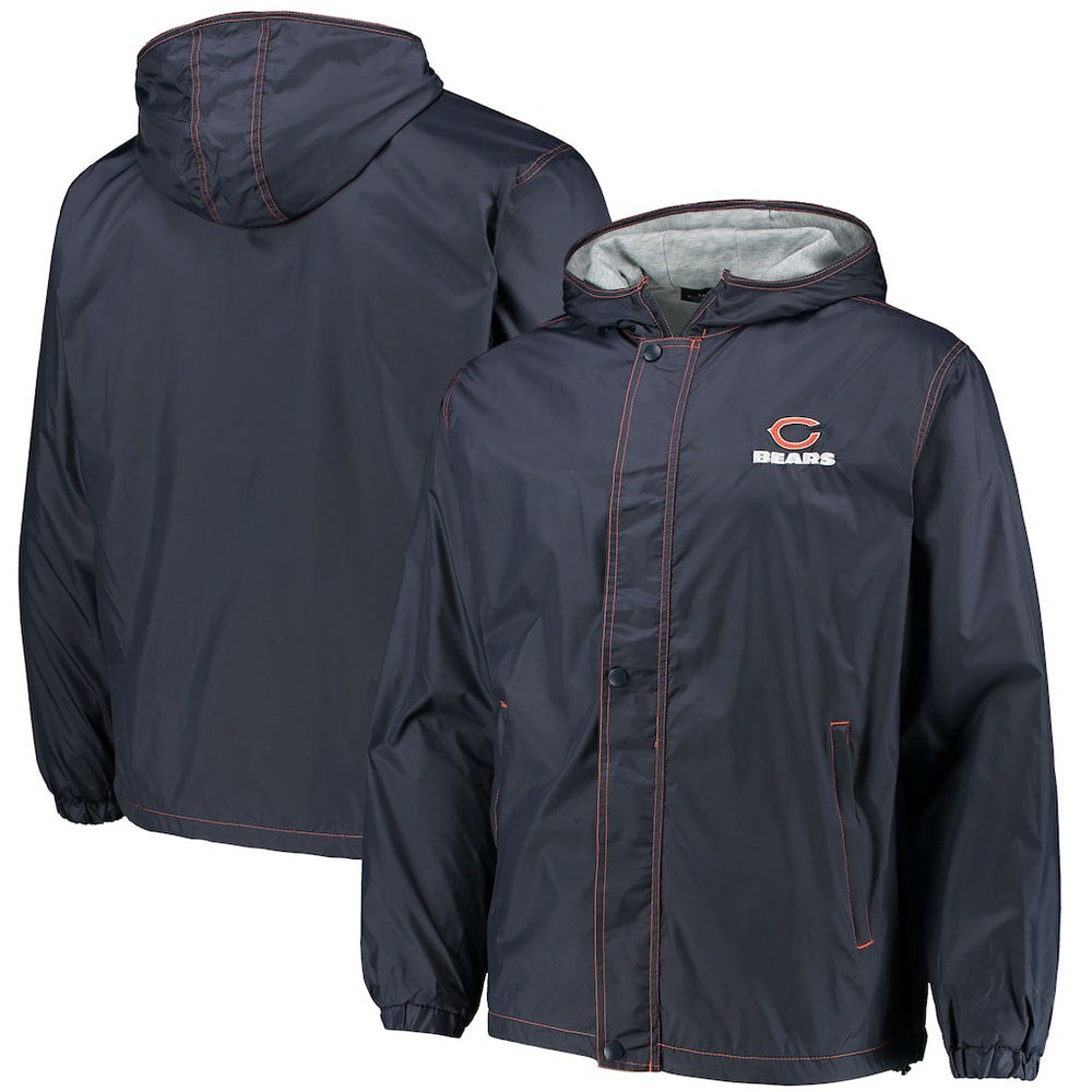Chicago Bears Dunbrooke Logo Legacy Stadium Full-Zip Jacket- Navy | NFL